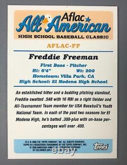 2006 Topps AFLAC All American FREDDIE FREEMAN on Card Autograph Rookie Card RC