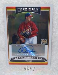 2006 Topps Chrome #334 Rookie Adam Wainwright RC Autograph Signed HIGH Condition