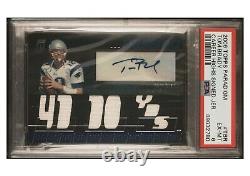 2006 Topps Paradigm Career Highs Tom Brady Autograph Triple Relic #94/99 PSA 6