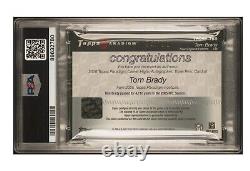 2006 Topps Paradigm Career Highs Tom Brady Autograph Triple Relic #94/99 PSA 6