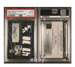 2006 Topps Paradigm Career Highs Tom Brady Autograph Triple Relic #94/99 PSA 6