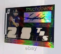 2007 Topps Paradigm /99 Terry Bradshaw Autograph Career Highs Triple Relic Mint