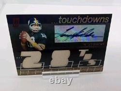 2007 Topps Paradigm /99 Terry Bradshaw Autograph Career Highs Triple Relic Mint