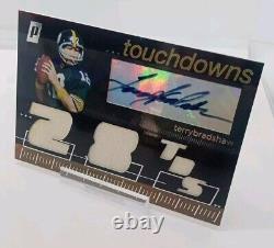 2007 Topps Paradigm /99 Terry Bradshaw Autograph Career Highs Triple Relic Mint