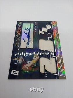 2007 Topps Paradigm /99 Terry Bradshaw Autograph Career Highs Triple Relic Mint