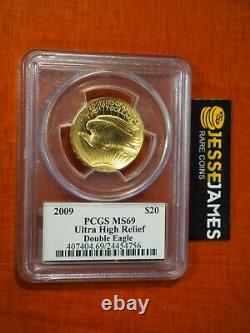 2009 $20 Ultra High Relief Gold Double Eagle Pcgs Ms69 John Mercanti Signed Uhr