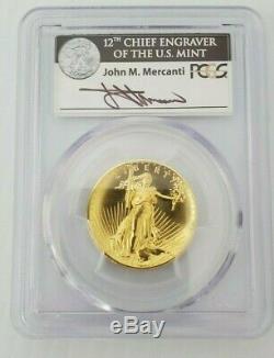 2009 US Gold $20 Ultra High Relief Double Eagle Coin PCGS MS69 Mercanti Signed