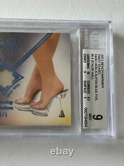 2012 Benchwarmer STACIE HALL Signed AUTOGRAPHED High Heel Shoe 3/5 AUTO 10 BGS 9