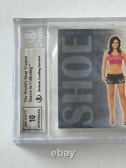 2012 Benchwarmer STACIE HALL Signed AUTOGRAPHED High Heel Shoe 3/5 AUTO 10 BGS 9