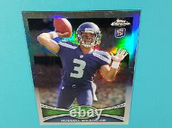 2012 Topps Chrome Russell Wilson #40 Rookie Refractor High Grade But Scratches