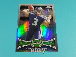 2012 Topps Chrome Russell Wilson #40 Rookie Refractor High Grade But Scratches