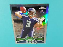 2012 Topps Chrome Russell Wilson #40 Rookie Refractor High Grade But Scratches