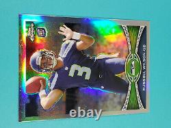 2012 Topps Chrome Russell Wilson #40 Rookie Refractor High Grade But Scratches