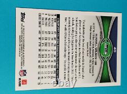 2012 Topps Chrome Russell Wilson #40 Rookie Refractor High Grade But Scratches