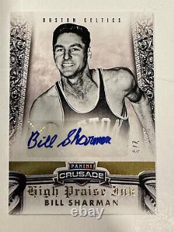 2013-14 Panini Crusade High Praise Ink Bill Sharman Gold #20 auto/3