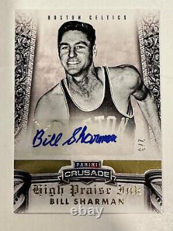 2013-14 Panini Crusade High Praise Ink Bill Sharman Gold #20 auto/3