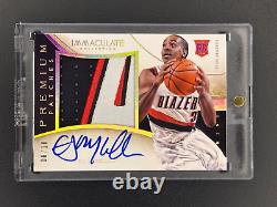 2013 Immaculate CJ McCollum Premium Rookie Patch Auto /10 Blazers