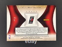 2013 Immaculate CJ McCollum Premium Rookie Patch Auto /10 Blazers