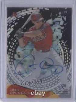 2014 High Tek Charcoal Galactic Diffractor 1/1 Chris Owings Rookie Auto RC 0j6