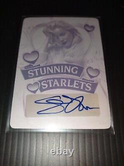 2015 Sharon Stone 1/1 Autographed Stunning Starlets Leaf Pop Century High Mint