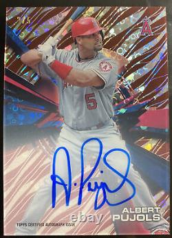 2015 Topps Albert Pujols Auto SSP High Tek On-card Autograph Angels 2/5