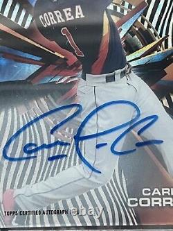 2015 Topps Carlos Correa Rookie On-Card Auto #1/1 High Tek RC BGS 9.5 Giants MLB