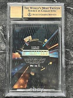 2015 Topps Carlos Correa Rookie On-Card Auto #1/1 High Tek RC BGS 9.5 Giants MLB