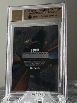 2015 Topps Carlos Correa Rookie On-Card Auto #1/1 High Tek RC BGS 9.5 Giants MLB