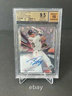 2015 Topps HIGH TEK Buster Posey (GIANTS) BGS 9.5 10 AUTOGRAPH AUTO Card /25
