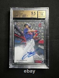 2015 Topps High Tek Francisco Lindor Tidal Diffractor ROOKIE AUTO /99 BGS 9.5/10