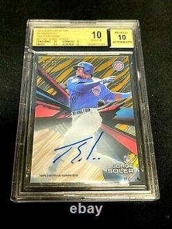 2015 Topps High Tek JORGE SOLER auto RC GOLD /50 BGS 10 PRISTINE 10 Autograph