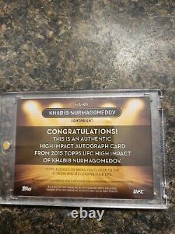 2015 Topps UFC High Impact Khabib Nurmagomedov Autograph