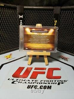 2015 Topps UFC High Impact Khabib Nurmagomedov HIGH IMPACT AUTO INSERT CARD