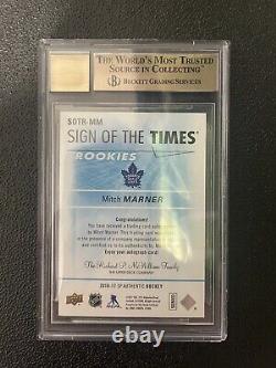 2016-17 Mitch Marner Sp Authentic Sign of the Times Rookie Auto! 9.5! High Subs