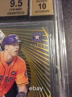 2016 Topps High Tek GOLD Carlos Correa 50/50 #HTCC BGS 9.5 GEM MINT AUTO 10