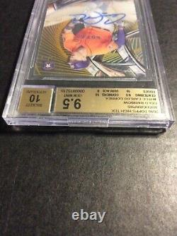 2016 Topps High Tek GOLD Carlos Correa 50/50 #HTCC BGS 9.5 GEM MINT AUTO 10