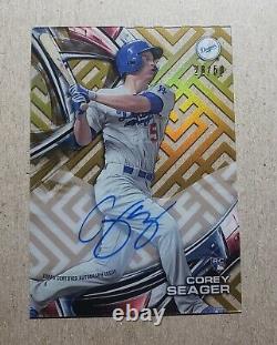 2016 Topps High Tek Gold Corey Seager Autograph RC /50 Los Angeles Dodgers