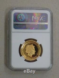 2016 Tuvalu $100 1 Oz Proof Gold Star Trek High Relief Ngc Pf69 Shatner Signed