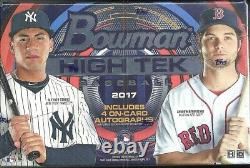 2017 Bowman High Tek Factory Sealed Baseball Hobby Box Aaron Judge AUTO RC