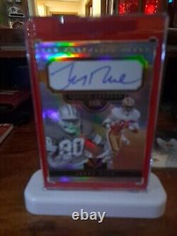 2017 Panini Vertex Highly Revered Jerry Rice Autograph Silver Holofoil 2/5 49ers