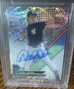 2017 Topps High Tek Derek Jeter BGS 10 Auto Gem Mint On Card Yankees Signed Hof