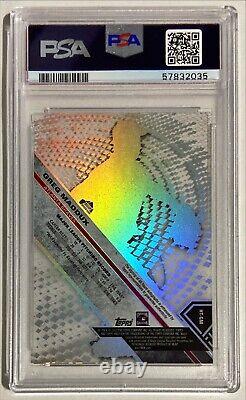 2017 Topps High Tek Greg Maddux On-Card Auto PSA 9 Acetate Refractor Autograph