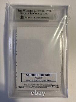 2018 Topps Heritage High Number Deckle Edge RC Shohei Ohtani, BGS 9 MINT