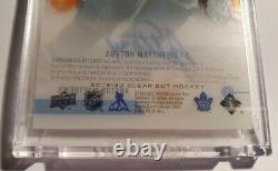 2019-20 Ud Clear Cut Hockey High Gloss Auston Matthews Auto Prime #10/10