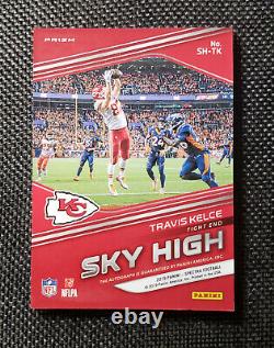 2019 Panini Spectra Football Travis Kelce Sky High Prizm Auto /99 Chiefs