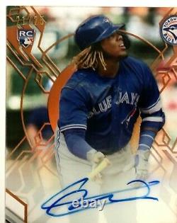 2019 Topps High Tek Vladimir Guerrero Jr. AUTO RC #'d /25 Orange SSP ON FIRE MVP