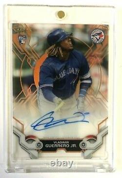 2019 Topps High Tek Vladimir Guerrero Jr. AUTO RC #'d /25 Orange SSP ON FIRE MVP