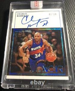 2020-21 Panini Noir 01/10 Charles Barkley Suns Encased Auto Very High End