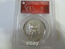 2020 $25 Canada Lynx Multifaceted High Relief PR70 PCGS FDOI Signed by Susanna B