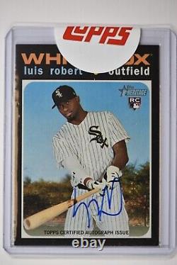 2020 Heritage High Number Real One Auto #ROA-LR Luis Robert White Sox